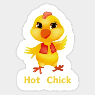 Hot chick Sticker